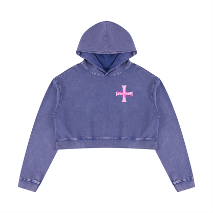 AHH Mineral Washed Crop Hoodie