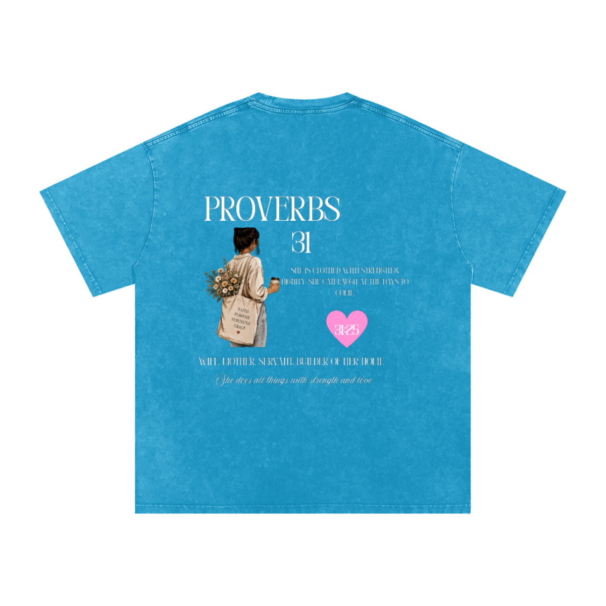 P31 Snow Washed Oversized Cotton T-Shirt