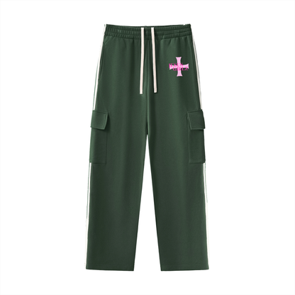 Jesus Girlz Side Stripe Straight-Leg Pants