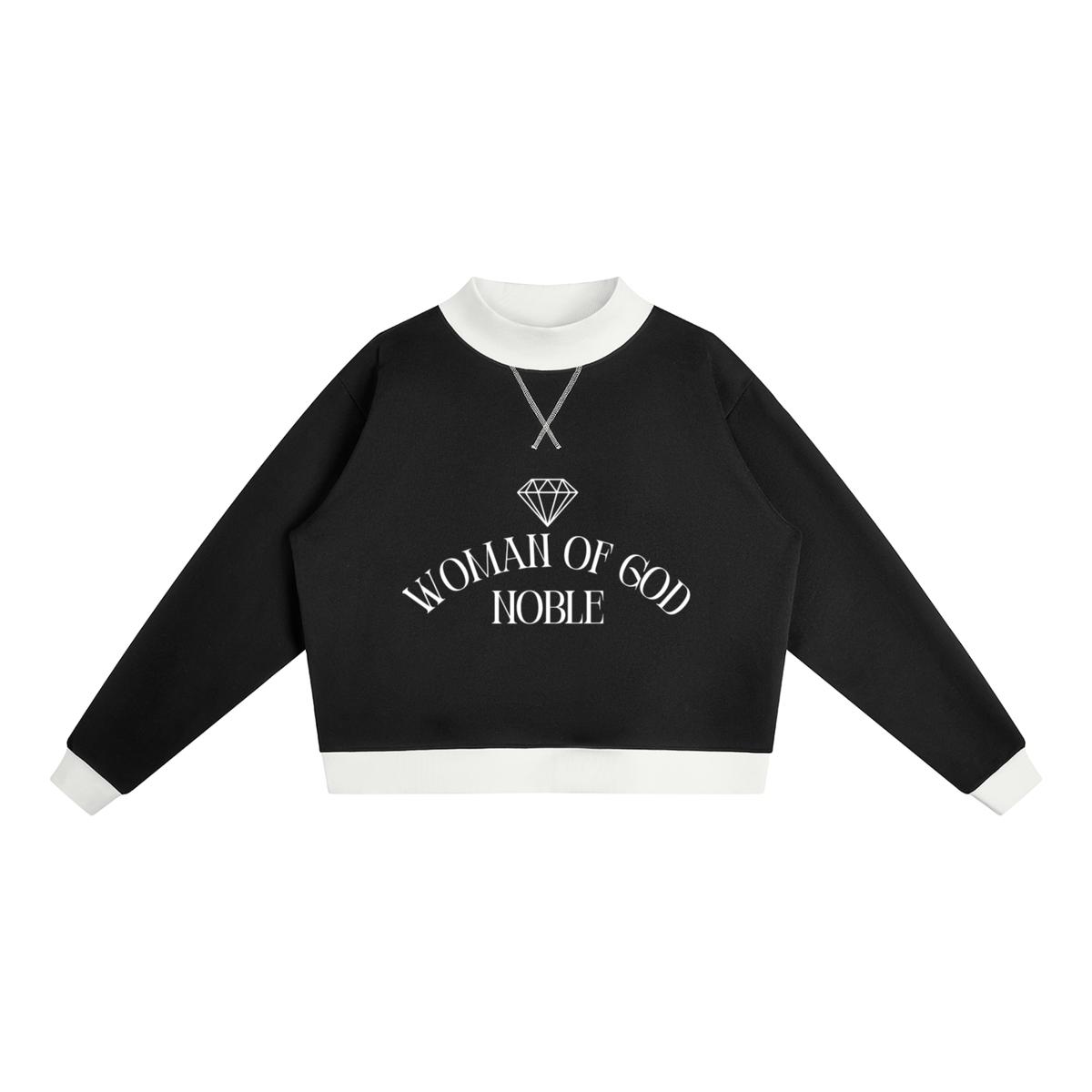 WOG Mock Neck Crewneck Sweatshirt