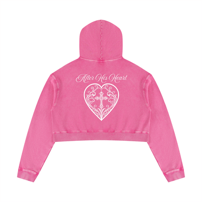 AHH Mineral Washed Crop Hoodie