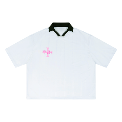 Wonderfully Made Striped Boxy Soccer Jersey