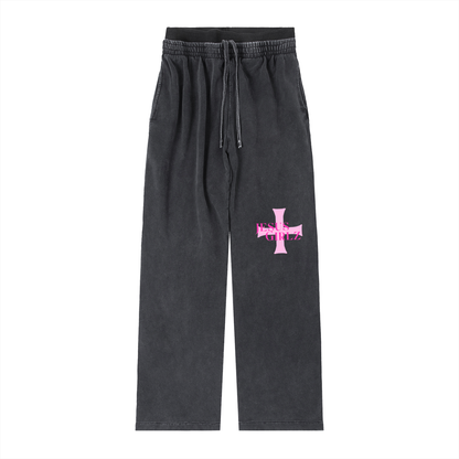 Jesus Girlz Vintage Washed High Waist Sweats