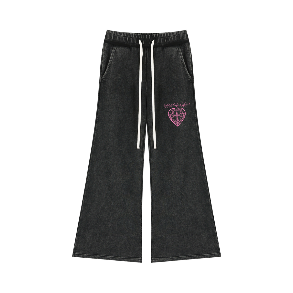 AHH Mineral Wash Flared Leg Sweatpants