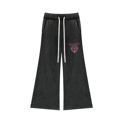 AHH Mineral Wash Flared Leg Sweatpants