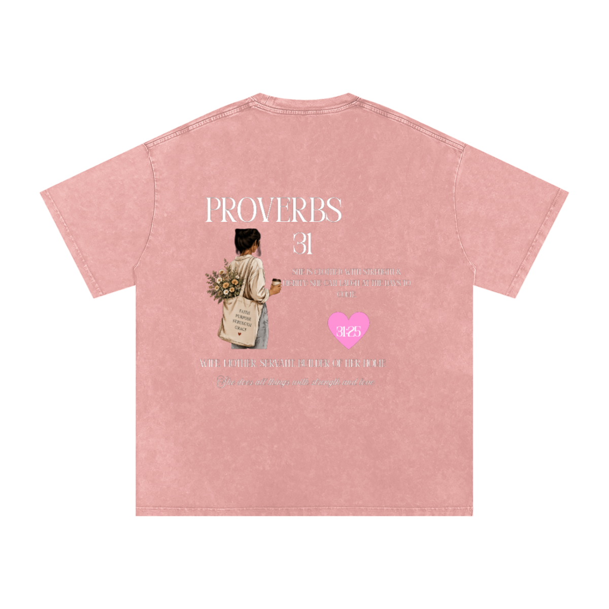 P31 Snow Washed Oversized Cotton T-Shirt