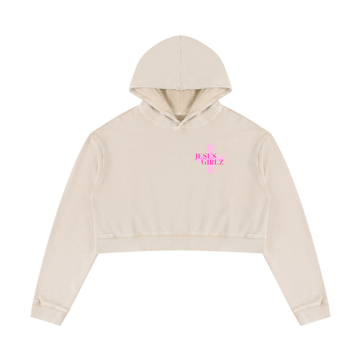 AHH Mineral Washed Crop Hoodie