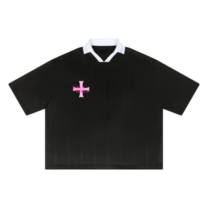 Wonderfully Made Striped Boxy Soccer Jersey