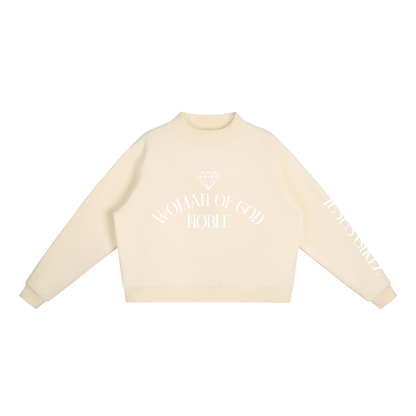 WOG Fleece Mock-Neck Crew Sweatshirt