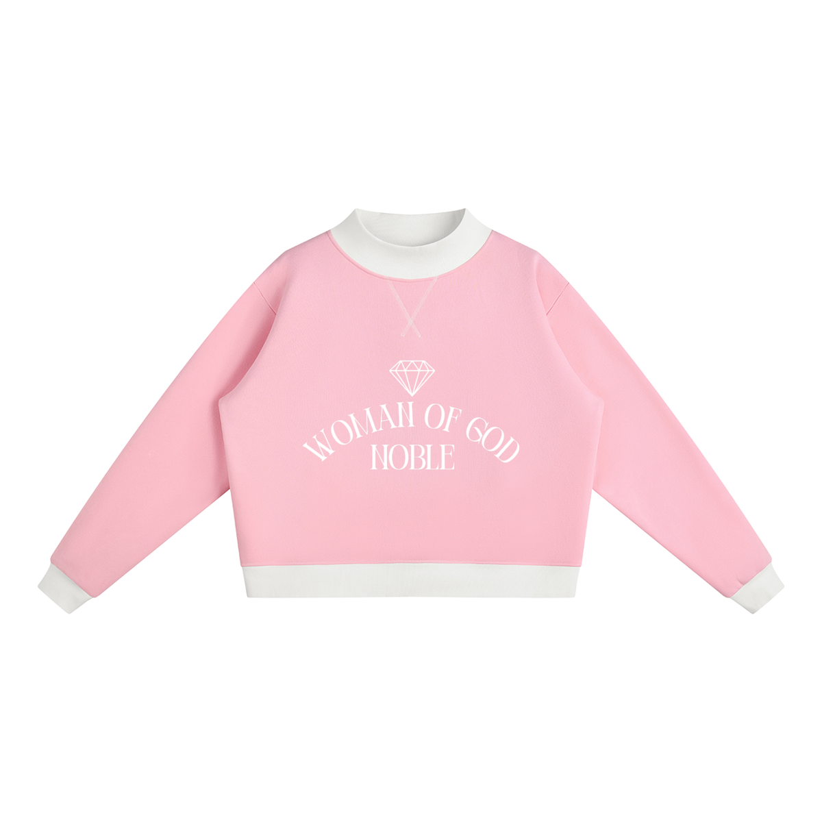 WOG Mock Neck Crewneck Sweatshirt