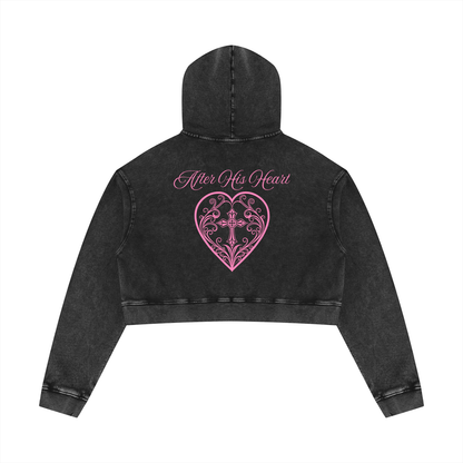 AHH Mineral Washed Crop Hoodie