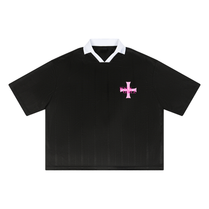 Wonderfully Made Striped Boxy Soccer Jersey