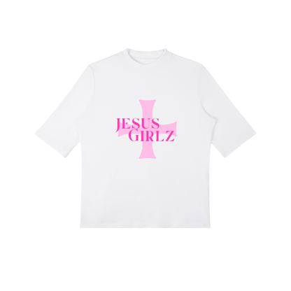 Jesus Girlz Mock Neck Short Sleeve T-Shirt