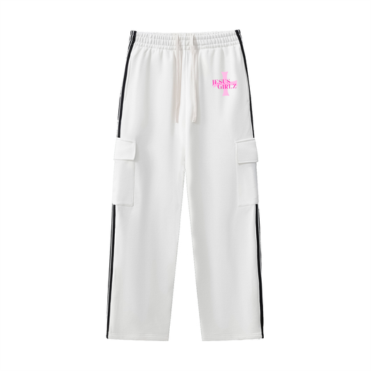 Jesus Girlz Side Stripe Straight-Leg Pants