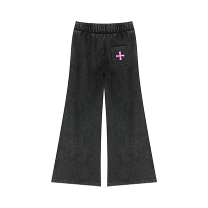 AHH Mineral Wash Flared Leg Sweatpants
