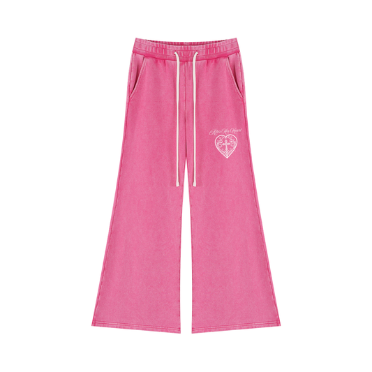 AHH Mineral Wash Flared Leg Sweatpants