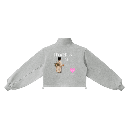 P31 Mock-Neck Quarter-Zip Sweatshirt