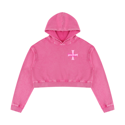 AHH Mineral Washed Crop Hoodie