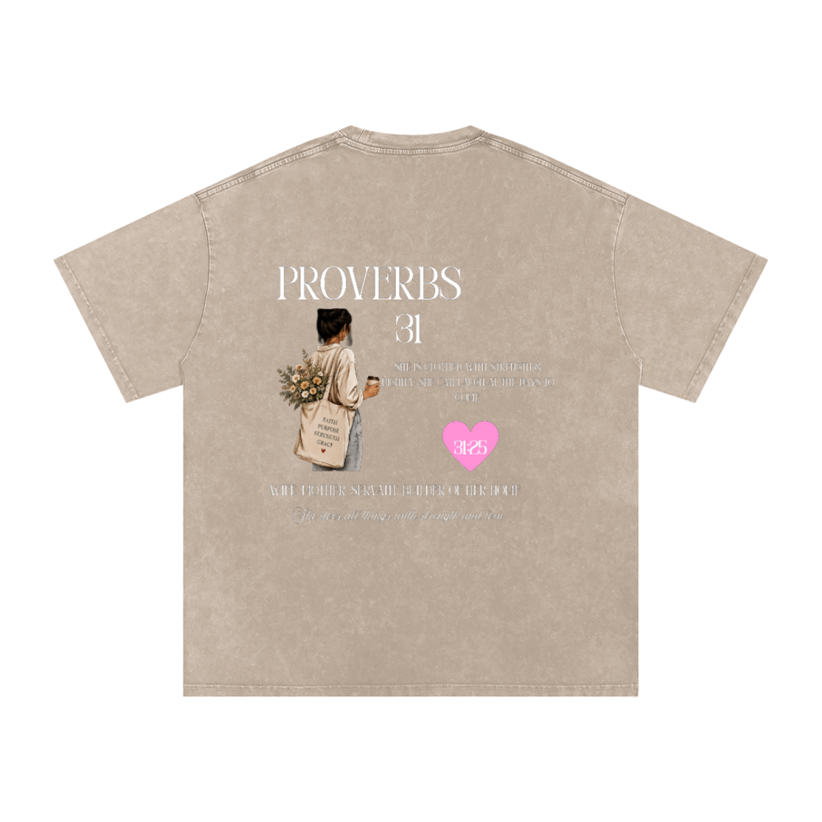 P31 Snow Washed Oversized Cotton T-Shirt