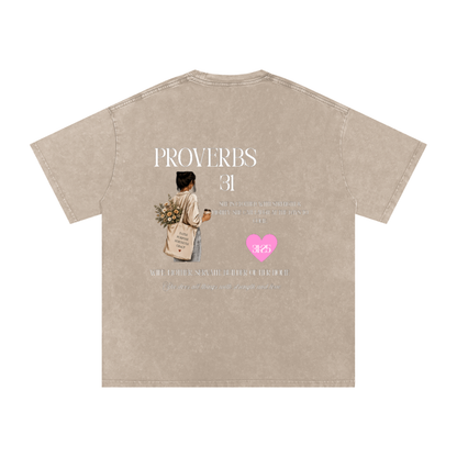 P31 Snow Washed Oversized Cotton T-Shirt