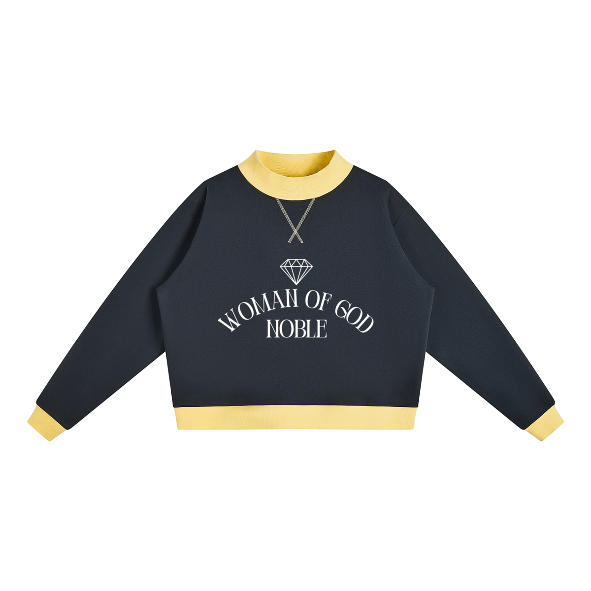 WOG Mock Neck Crewneck Sweatshirt