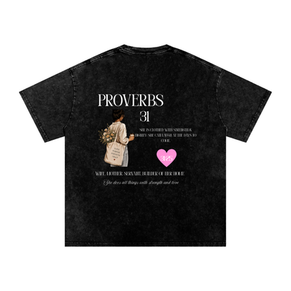 P31 Snow Washed Oversized Cotton T-Shirt