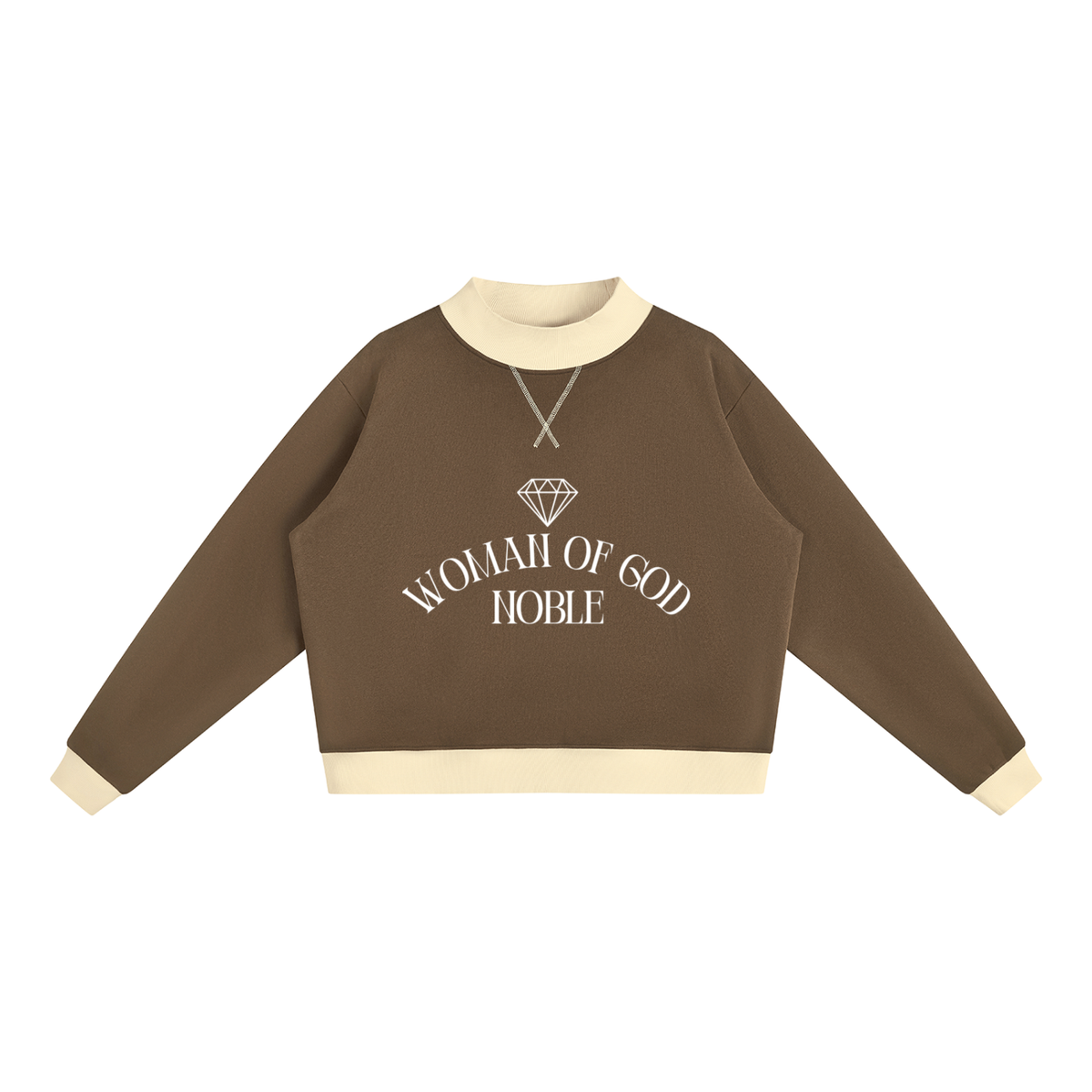WOG Mock Neck Crewneck Sweatshirt