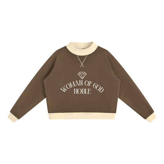 WOG Mock Neck Crewneck Sweatshirt