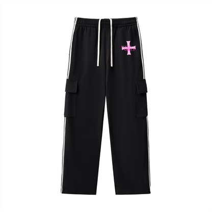 Jesus Girlz Side Stripe Straight-Leg Pants