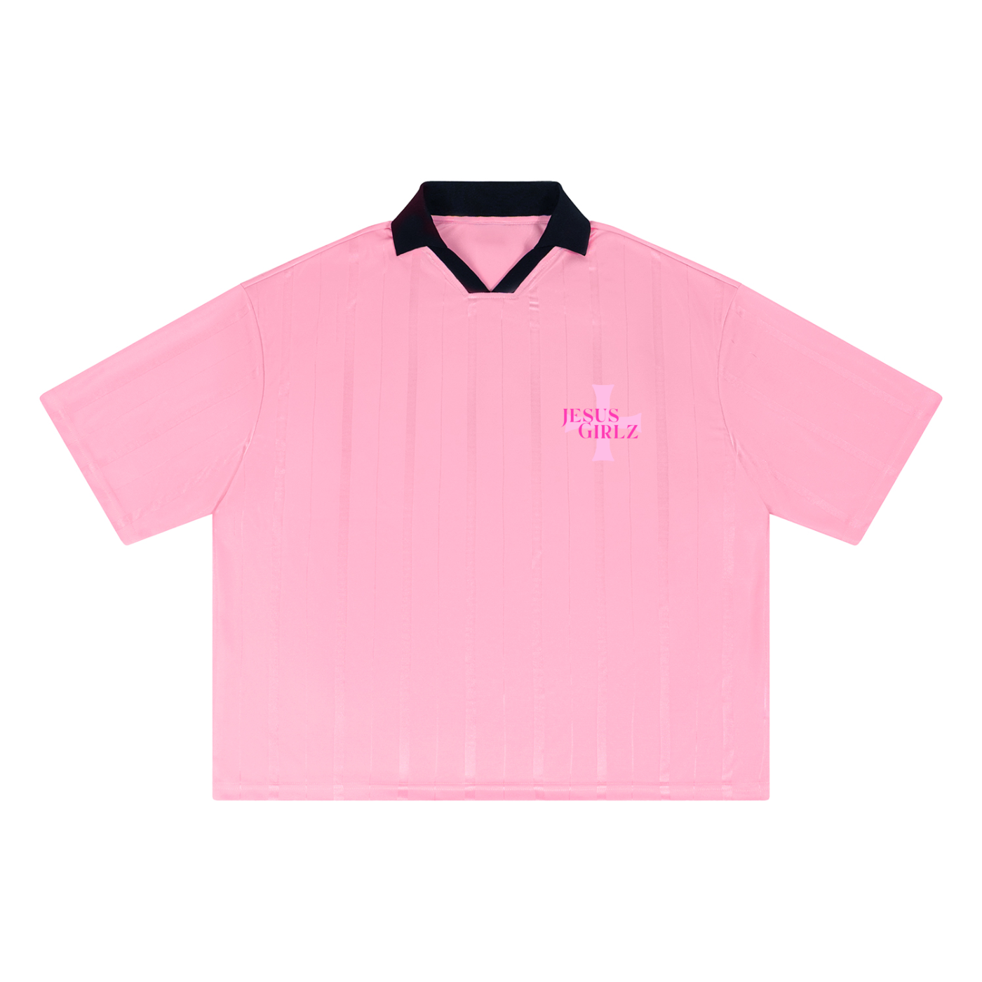 Wonderfully Made Striped Boxy Soccer Jersey