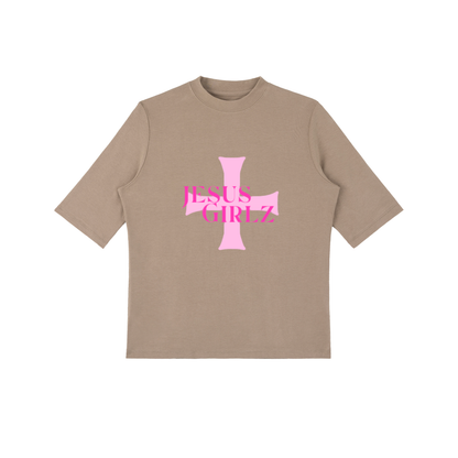 Jesus Girlz Mock Neck Short Sleeve T-Shirt